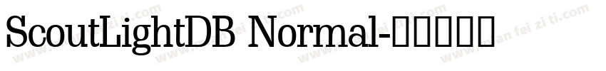 ScoutLightDB Normal字体转换